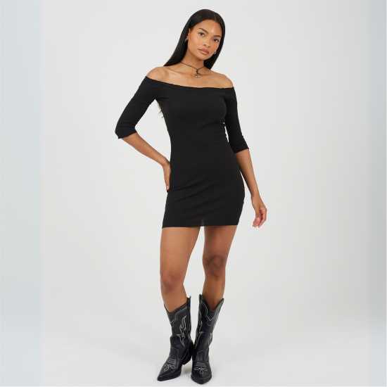 Brave Soul Mini Dress Black Дамски поли и рокли