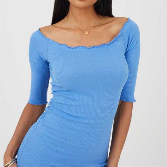 Brave Soul Mini Dress Cornflower Blue Дамски поли и рокли