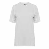 Umbro Boyfriend T-Shirt Womens Бяло / Бяло Дамски тениски и фланелки