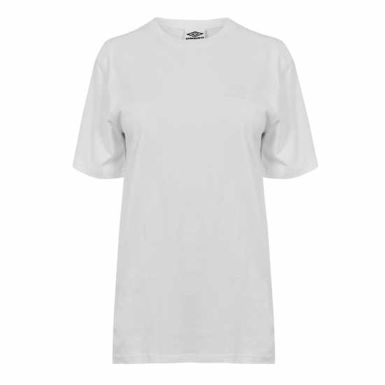 Umbro Boyfriend T-Shirt Womens Бяло / Бяло Дамски тениски и фланелки