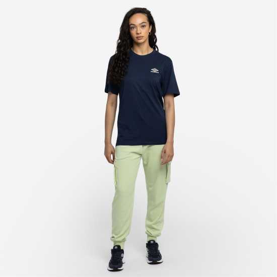 Umbro Boyfriend T-Shirt Womens Индиго/Морско зеле Дамски тениски и фланелки