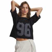 Under Armour Womens Burnout 96 T-Shirt Black/White 