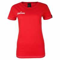 Spalding Team Ii T-Shirt Womens Red Дамски тениски и фланелки