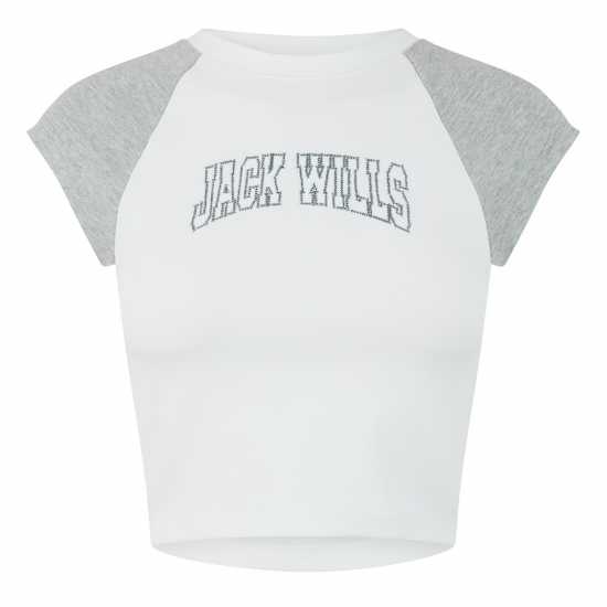Дамски тениски и фланелки Jack Wills Shrunk Baby Tee Jack Wills Shrunk Baby Tee Дамски тениски и фланелки