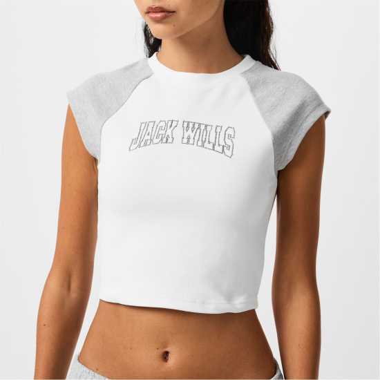 Дамски тениски и фланелки Jack Wills Shrunk Baby Tee Jack Wills Shrunk Baby Tee Дамски тениски и фланелки