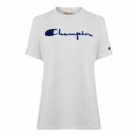 Champion Crew T-Shrt Ld99 White Дамски тениски и фланелки