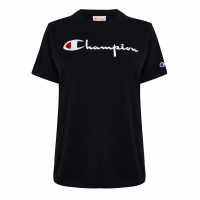 Champion Crew T-Shrt Ld99 Black Дамски тениски и фланелки