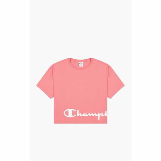 Champion Crew T-Shrt Ld99 Розово Дамски тениски и фланелки