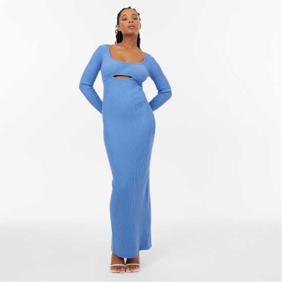 Jack Wills Cut Out Midaxi Dress Морски Дамски пуловери и жилетки