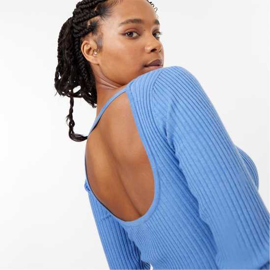 Jack Wills Cut Out Midaxi Dress Морски Дамски пуловери и жилетки
