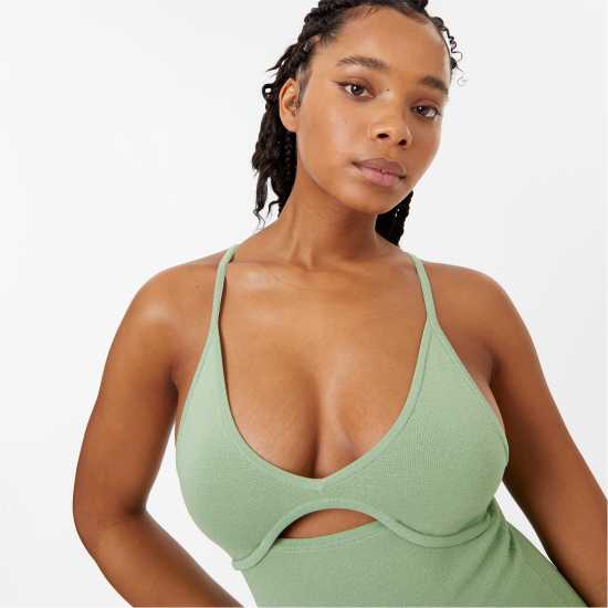 Дамски пуловери и жилетки Средна Рокля Jack Wills Cut Out Midi Dress Евкалипт Средна Рокля Jack Wills Cut Out Midi Dress Евкалипт Дамски пуловери и жилетки