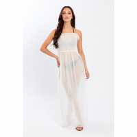 Influence Strpls Maxi Drs Ld99 White Дамски поли и рокли