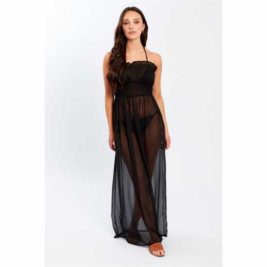 Influence Strpls Maxi Drs Ld99 Black Дамски поли и рокли