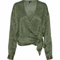 Vero Moda Vm Snakey Wrap Top Ld99 Лорел Оук Дамски тениски и фланелки