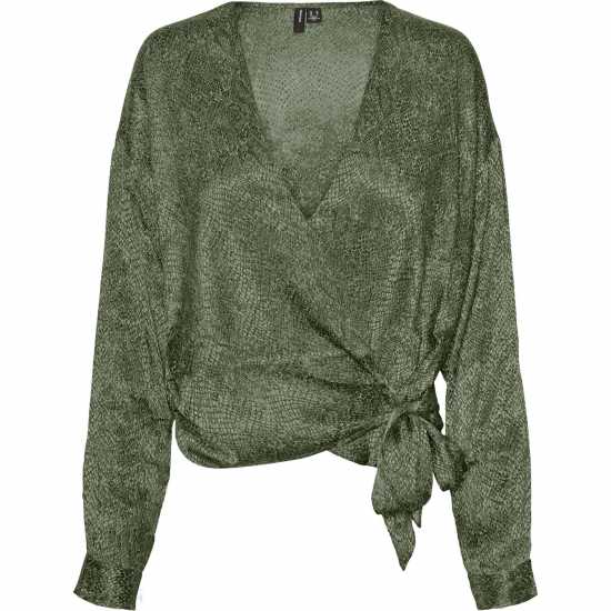 Vero Moda Vm Snakey Wrap Top Ld99 Лорел Оук Дамски тениски и фланелки