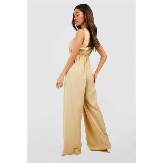 Violet Romance Women's Vrom Wide Leg Jumpsuit Камък Violet Romance Women's Vrom Wide Leg Jumpsuit Камък