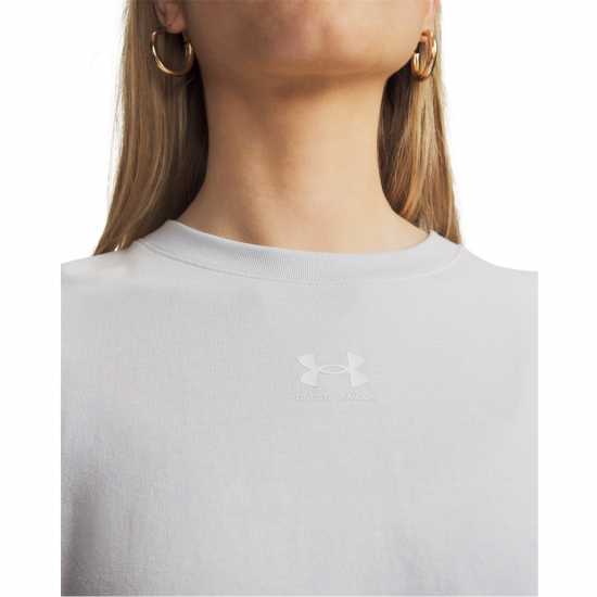 Under Armour Ua Rival Boxy Tee Ld63 Grey/White 
