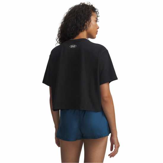 Under Armour Ua Rival Boxy Tee Ld63 Black/White 