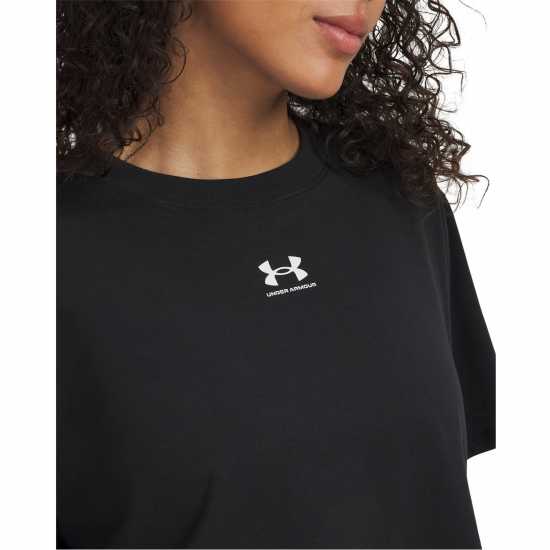 Under Armour Ua Rival Boxy Tee Ld63 Black/White 