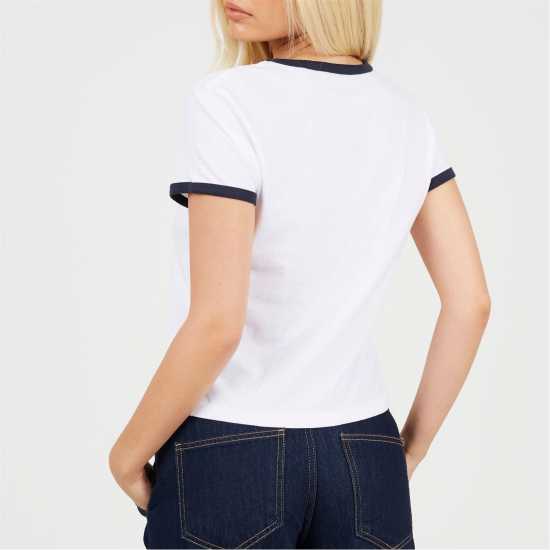 Brave Soul Ringer T-Shirt Бяло/Морско синьо Brave Soul Ringer T-Shirt Бяло/Морско синьо