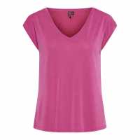 Pieces Knit T-Shirt Ld99 Фестивално розово Дамски тениски и фланелки