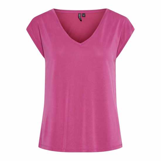 Pieces Knit T-Shirt Ld99 Фестивално розово Дамски тениски и фланелки