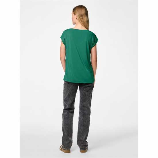 Дамски тениски и фланелки Pieces Knit T-Shirt Ld99 Пипер зелено Pieces Knit T-Shirt Ld99 Пипер зелено Дамски тениски и фланелки