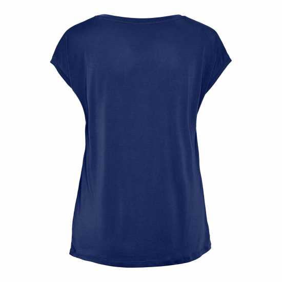 Дамски тениски и фланелки Pieces Knit T-Shirt Ld99 Камбаненско синьо Pieces Knit T-Shirt Ld99 Камбаненско синьо Дамски тениски и фланелки