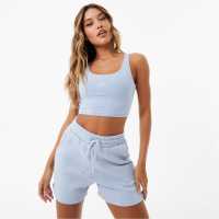 Slazenger Ft. Wolfie Cindy Long Line Bra Детско синьо Дамски тениски с яка