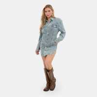 Isif Denim Dress Ld53  Дамски поли и рокли