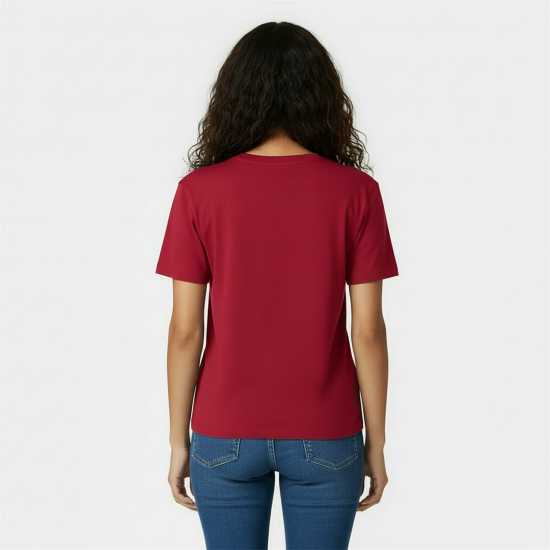 Jack Wills Forstal Boyfriend T-Shirt Ladies Вино 