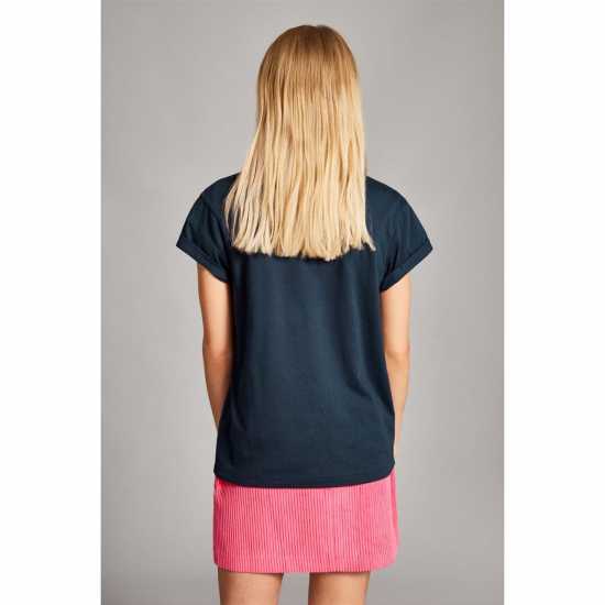 Jack Wills Forstal Boyfriend T-Shirt Ladies Морска синьо 