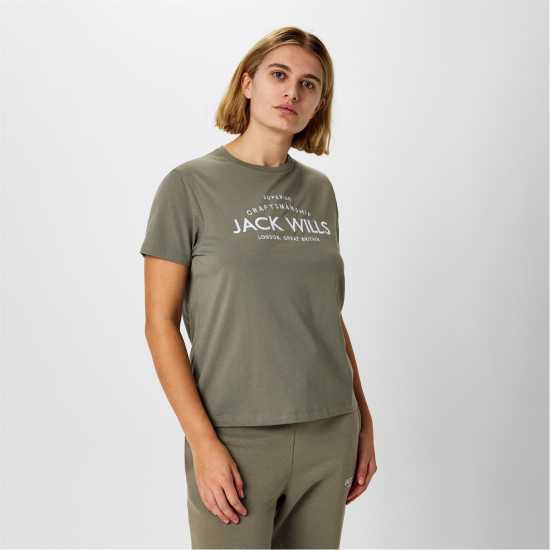 Jack Wills Forstal Boyfriend T-Shirt Ladies Светло кахи Jack Wills Forstal Boyfriend T-Shirt Ladies Светло кахи