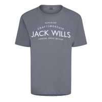 Jack Wills Forstal Boyfriend T-Shirt Ladies Съмръчно синьо 