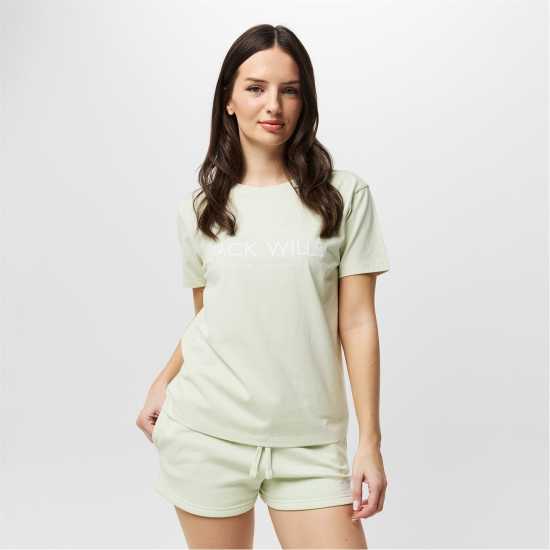 Jack Wills Forstal Boyfriend T-Shirt Ladies Морско стъкло Jack Wills Forstal Boyfriend T-Shirt Ladies Морско стъкло