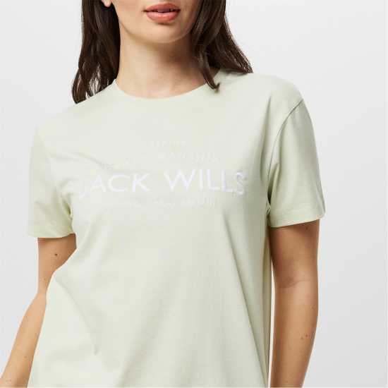 Jack Wills Forstal Boyfriend T-Shirt Ladies Морско стъкло Jack Wills Forstal Boyfriend T-Shirt Ladies Морско стъкло