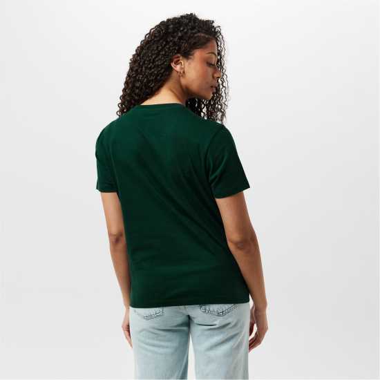 Jack Wills Forstal Boyfriend T-Shirt Ladies Тъмно зелено Jack Wills Forstal Boyfriend T-Shirt Ladies Тъмно зелено