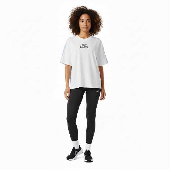 New Balance Women's Oversized T-Shirt White 