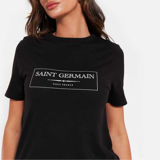 Тениска I Saw It First Saint Germain Graphic T Shirt  Дамски тениски и фланелки