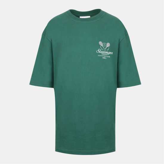 Дамски тениски и фланелки Slazenger Tennis Tee Ld54 Green Slazenger Tennis Tee Ld54 Green Дамски тениски и фланелки