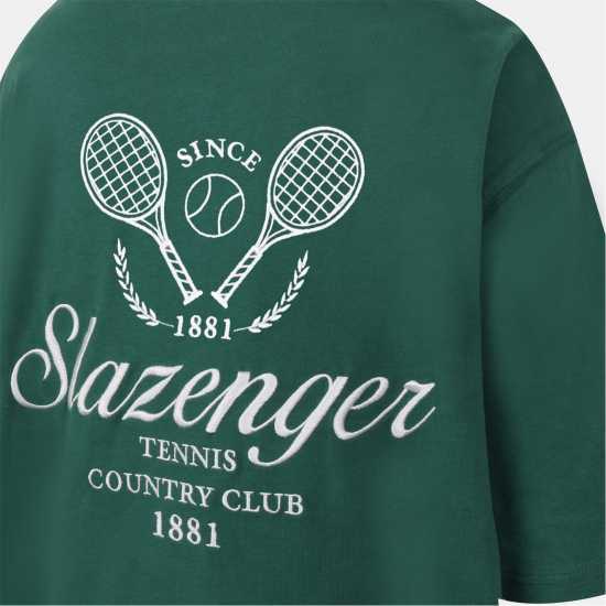 Дамски тениски и фланелки Slazenger Tennis Tee Ld54 Green Slazenger Tennis Tee Ld54 Green Дамски тениски и фланелки