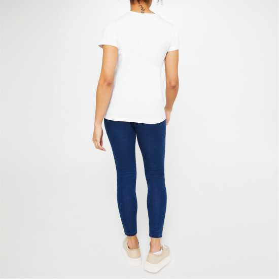 Дамски тениски и фланелки Miso Тениска Printed Boyfriend T Shirt Бяло Обикновено Miso Тениска Printed Boyfriend T Shirt Бяло Обикновено Дамски тениски и фланелки