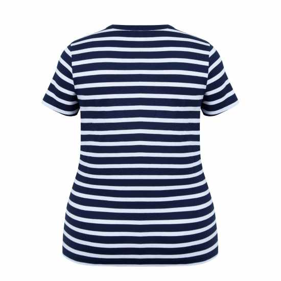 Miso Тениска Printed Boyfriend T Shirt Navy Stripe Дамски тениски и фланелки