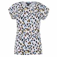 Miso Дамска Тениска Printed Boyfriend T Shirt Ladies Leopard Дамски тениски и фланелки