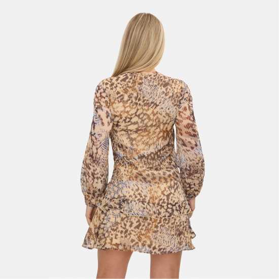 Printed Ruffle Dress  