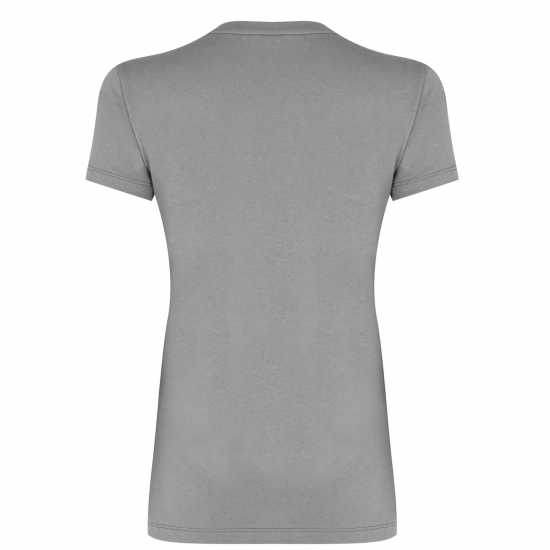 Puma Дамска Тениска Small Logo T Shirt Ladies Castlerock - Дамски тениски с яка