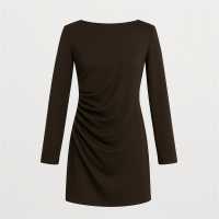 Ruched Detail Mini Dress  
