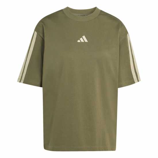Adidas Essentials 3 Stripe T-Shirt Womens  