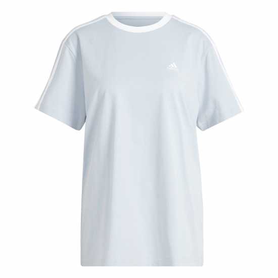 Дамски тениски и фланелки Adidas Essentials 3 Stripe T-Shirt Womens Чудесно синьо Adidas Essentials 3 Stripe T-Shirt Womens Чудесно синьо Дамски тениски и фланелки