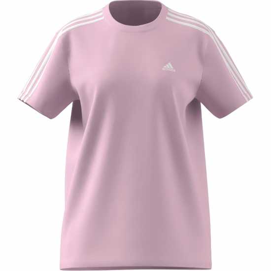 Дамски тениски и фланелки Adidas Essentials 3 Stripe T-Shirt Womens Ясно розово Adidas Essentials 3 Stripe T-Shirt Womens Ясно розово Дамски тениски и фланелки